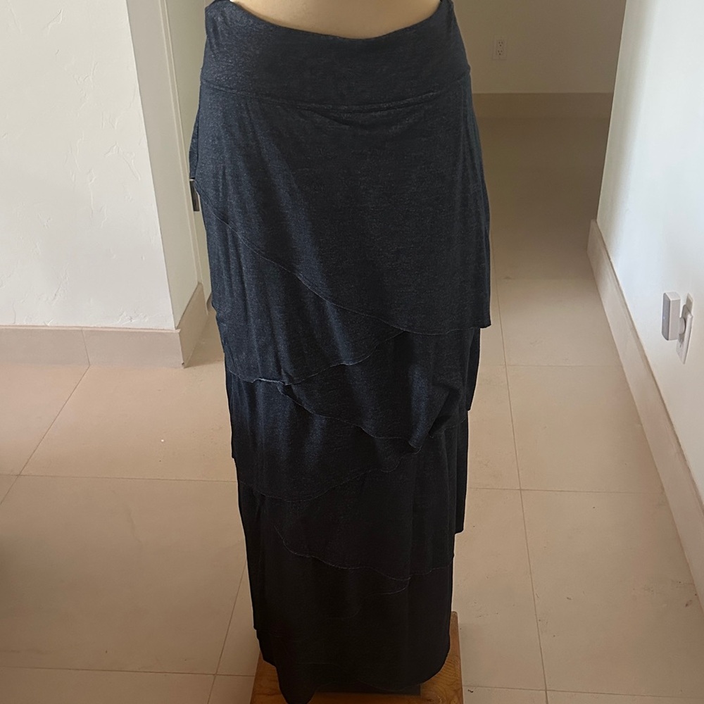 Athleta Layered Tiered Maxi Skirt